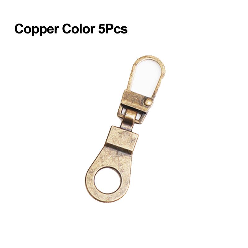 Detachable Metal Zipper Puller Head 5-12Pcs Replacement Zipper Head Repair Kits For Luggage Purse Clothes DIY Sewing Accessories