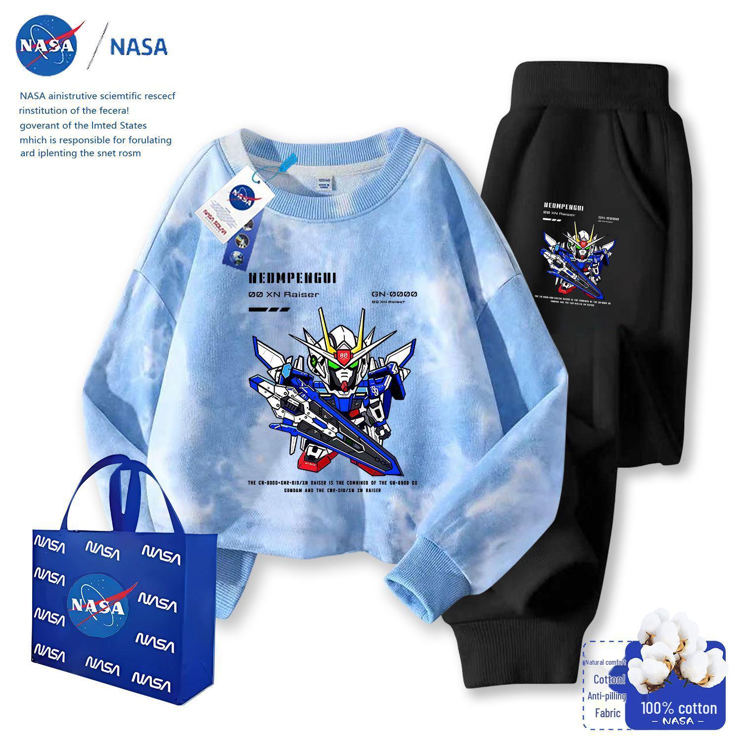 NASA Kids  Winter Mecha Warrior Tie-Dye Hoodie & Sweatpants Set 130
