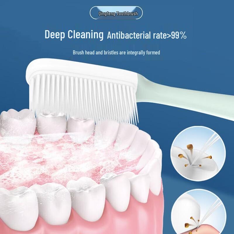 Namei Nano Antibacterial Soft Rubber Toothbrush Family Pack