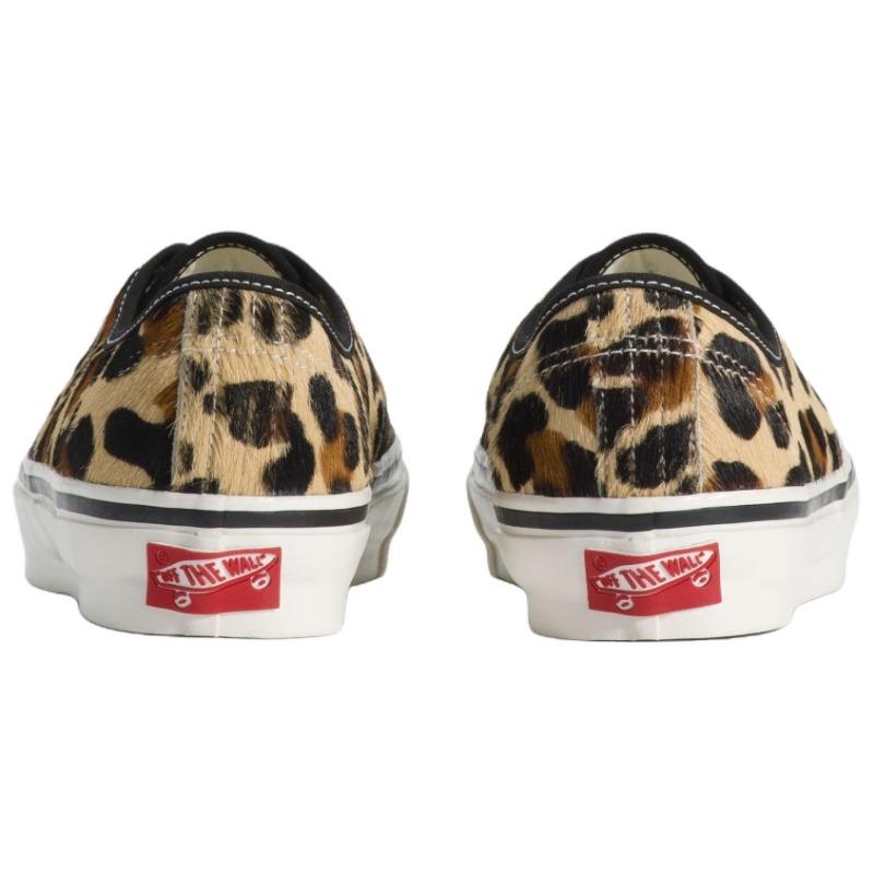 Vans Premium Authentic Pony Hair Leopard Comfort Fit Unisex Skate Shoes Tan Brown VN000EK4UOV