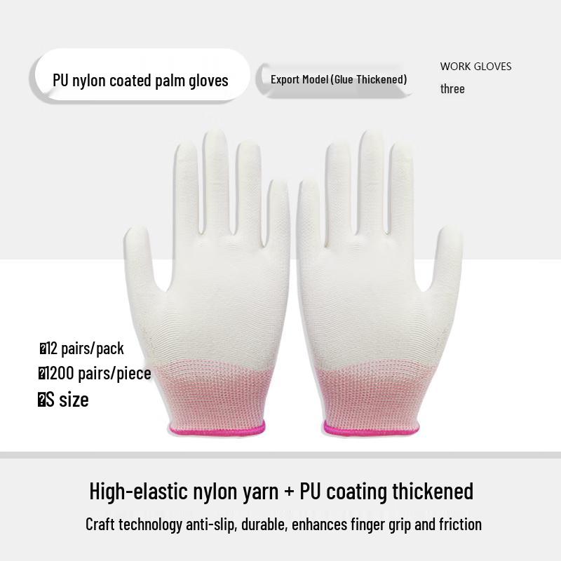 Dr. Gray Anti-Static Carbon Fiber PU Work Gloves (12 Pairs)