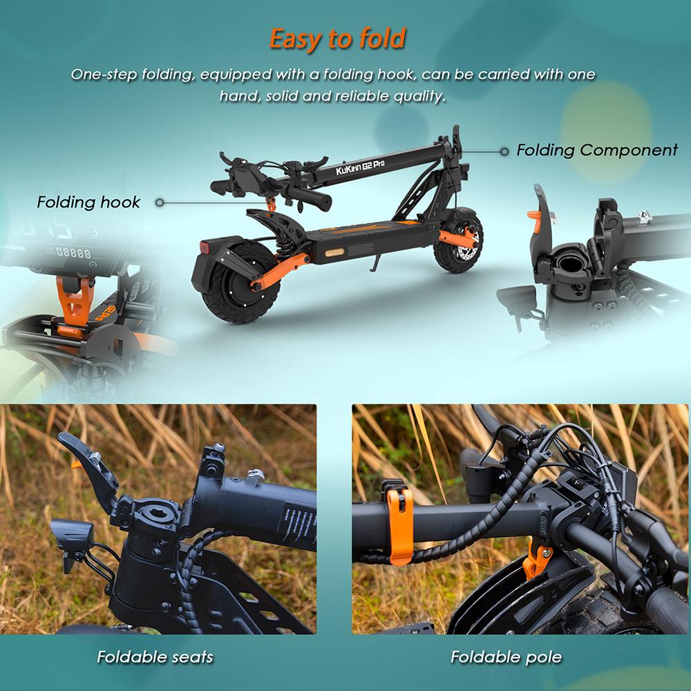 KuKirin G2 Pro VMP mit DGT-Zertifizierung, Elektroroller, 500-W-Motor, 48-V-15-Ah-Akku, 9-Zoll-Schlauchlosreifen