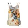 Women's Fashion Casual Printed Vest U-neck Sleeveless Suspenders Top