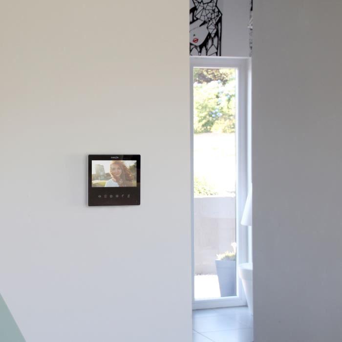 Vidéophone - CHACON - 2 dils - 7 " - Ultra slim - Noir