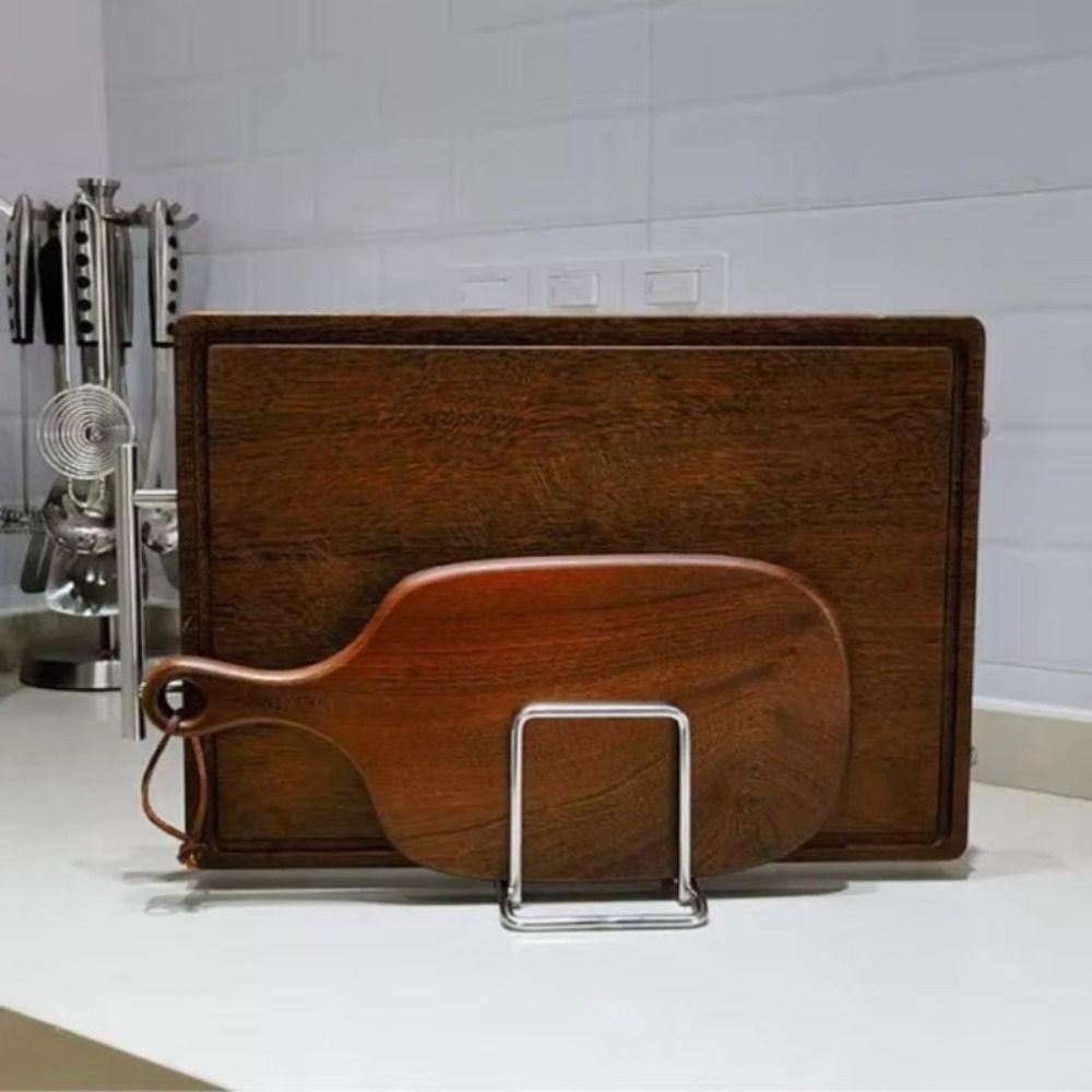 Stainless Steel Cutting Board Holder Rustproof Chopping Board Organizer Kitchen Storage Rack