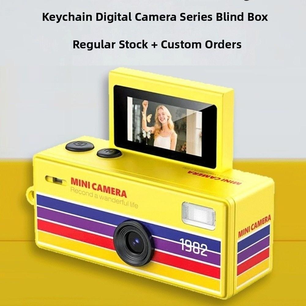 Gifts Flip Screen Keychain Thumb Camera Retro Bag Charm Digital Camera with Video Recording Mini Outdoor Sports Camera
