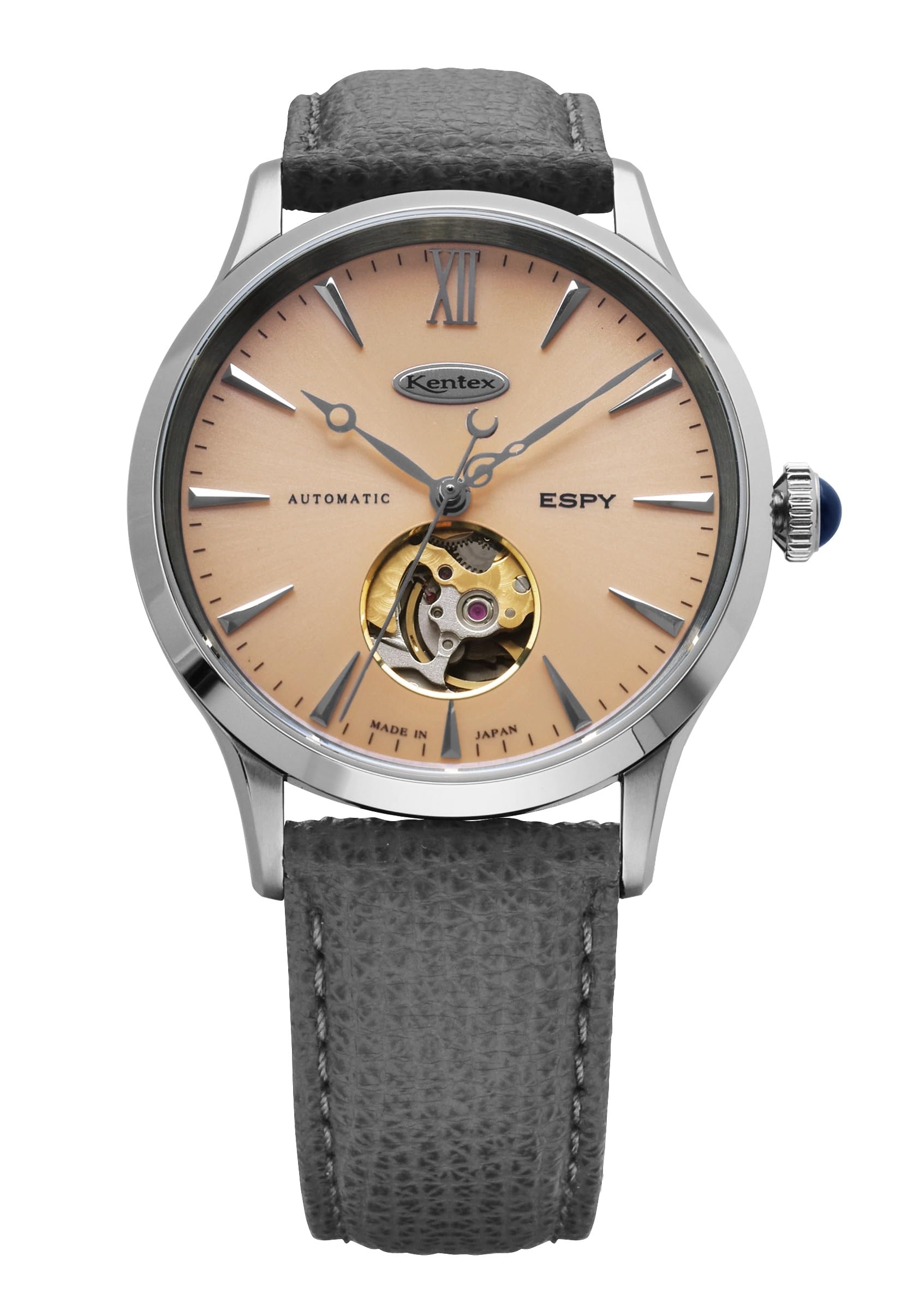 

Mechanical Automatic Watch ESPY Dress Open Heart Limited to 99 pieces Gray [KENTEX] E660M-03 Men s рожевий
