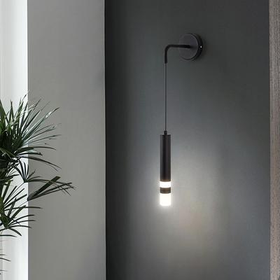 מנורת קיר ליד המיטה בחדר שינה LED נורדית מודרנית מינימליסטית ספוט יצירתי מנורת קיר דקורטיבית לרקע בסלון הבית לוסטי