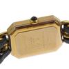 Chanel Premiere L Watches H0001 Black blackDial Plated Gold/leather Quartz Analog Display Women Used