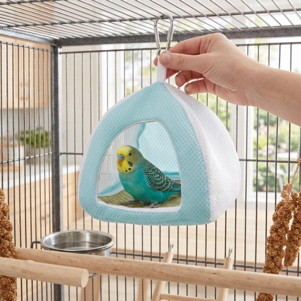 Soft Parrot Sleeping Tent Breathable Mesh Parrot Birdhouse Bird Nest Bed Bird Swing Hammock Summer