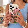 Pink Tulip Floral Pattern Wavy Edge Phone Case For iPhone 17 16 15 14 13 12 11 8 7 Plus Pro Max Spring Theme Soft Cover