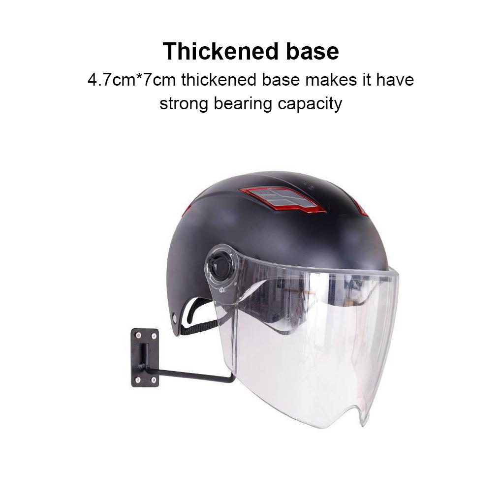 Wall Mount Helmet Holder Displaying Hanger Accessory Hanging Shelves Metal Headgear Racks Display Rack Storage Shelf