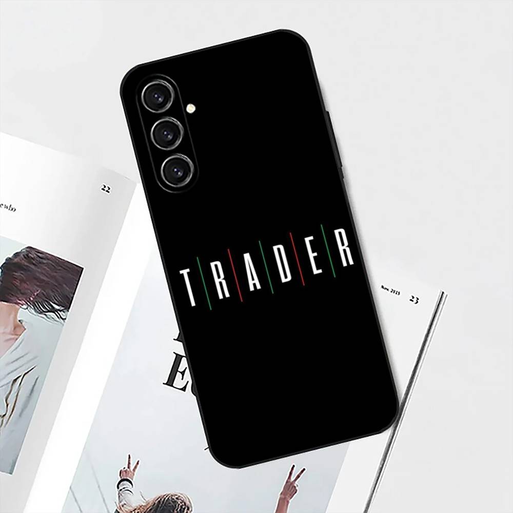 

Day Trading Day Trader Trader Phone Case For Samsung S25,S24,S21,S22,S23,S30,Ultra,S20,Plus,Fe,Lite,Note,10 Black Soft Shell Samsung S24fe
