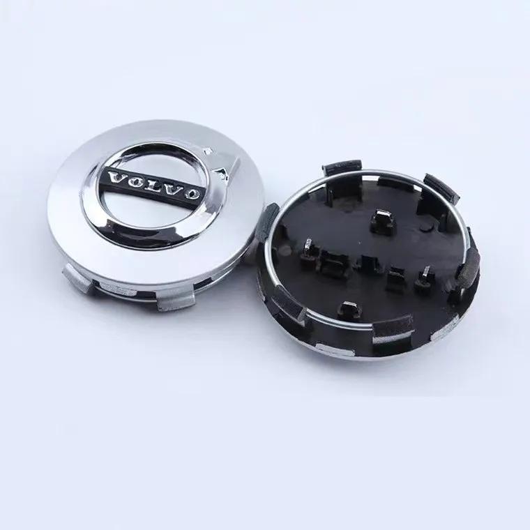 4PCS 64mm Car Wheel Center Hub Cap Rim Cover Emblem Stickers For Volvo XC60 V60 S60 V40 V50 S40 S80 C30 XC40 XC70 XC90 R Design