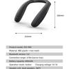 Altoparlante da collo Rockmia EBS-908 905 Bluetooth Wireless 5.0 a forma di U 6W Scatola Bassi Portatile per Gaming, Viaggi, Passeggiate e Ciclismo