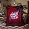 Bayern Munich Theme Fleece Blanket Cozy Soft Plush Blanket For Bedroom Couch Travel