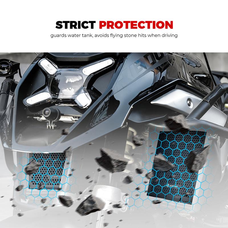KEMITOUR Radiator Guard For BMW R1300GS & ADV Adventure 2023 2024 2025 Oil Cooler Cover Aluminium R 1300 GS Adv Motorcycle Parts