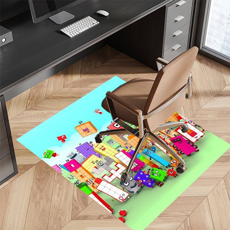 Numberblocks2 Printed Absorbent Washable Carpet, Non-Slip Bathroom Mats, Kitchen Rugs, Yoga Mat,Living Room Entrance, Camping Picnic Rugs