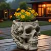 Multifunctional Skull Silicone Mold for Resin Jewelry Concrete Crafts Succulent Planter Home Decors Gift Making Project