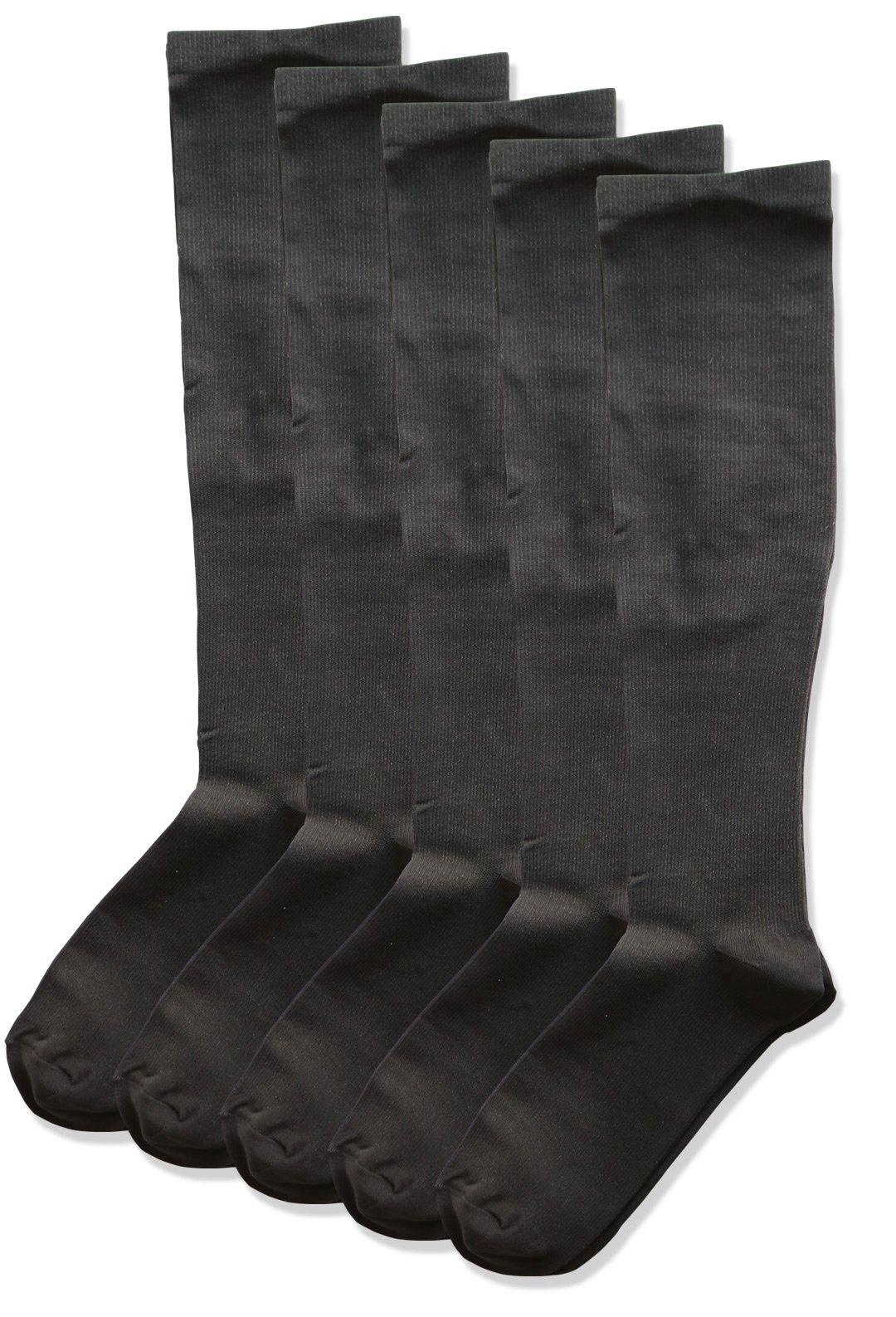 

Compression socks for set of 5 high comfortable beautiful legs series [box408] women, pairs, socks, shape, firming, (ribbed black)