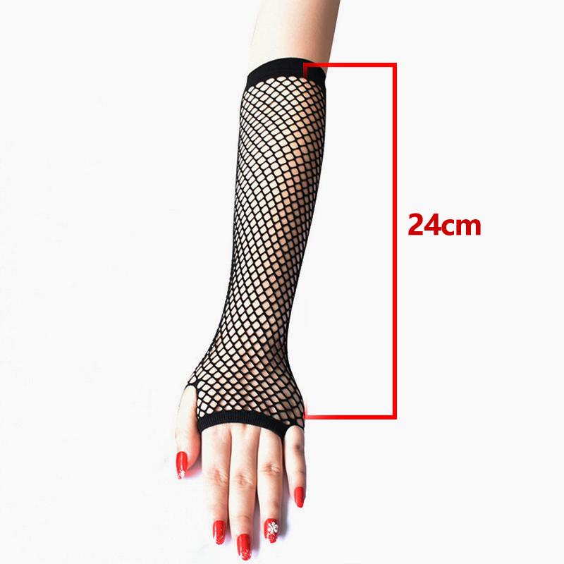 Lolita Mesh Gloves Two-dimensional Stage Performance Gloves Halloween Gothic Punk Role-playing Costume Accessories