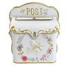 European Style Embossed Floral & Bird Wall-mounted Mailbox - Outdoor Garden Decoration & Indoor Storage