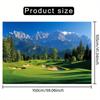 1pc golf course polyester backscreen banner - Multi-functional home decoration, wedding, birthday, anniversary