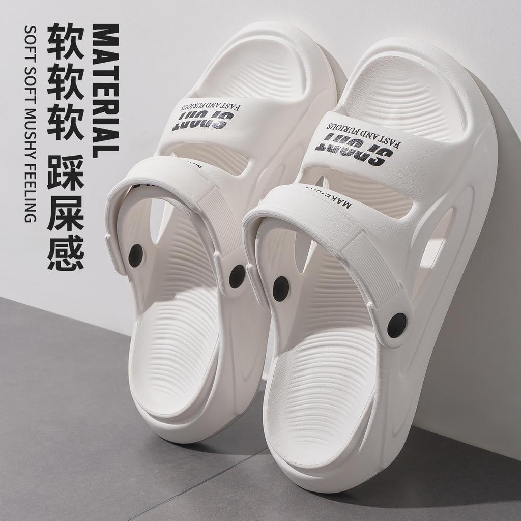 Men's Slippers Summer New Sandals EVA Light Adult Thick-soled Beach Shoes Non-slip Open-toe Sandals for Outdoor 2025