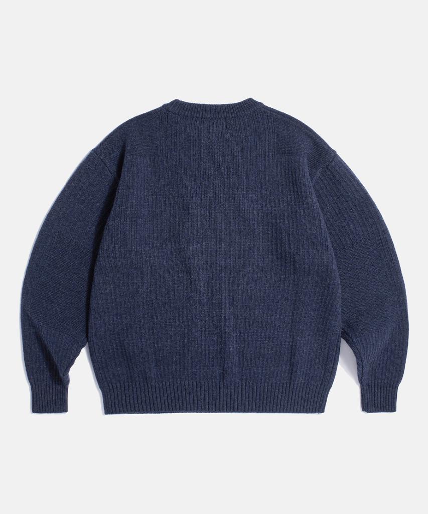 ESPIONAGE Commando Knit Sweater Dusty Navy