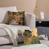 Elegante Einfache Blumenzüchtendes Mädchen Kissenbezug Druck Kissenbezug Wohnzimmer Sofa Kissenbezug Schlafzimmer Zimmerdeko