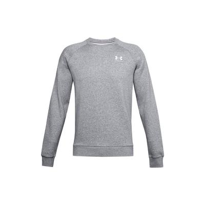 Rival Solid Logo Print Crew Neck Sports Long Sleeve Sweatshirt Men Sweatshirt Gray 1359029-035