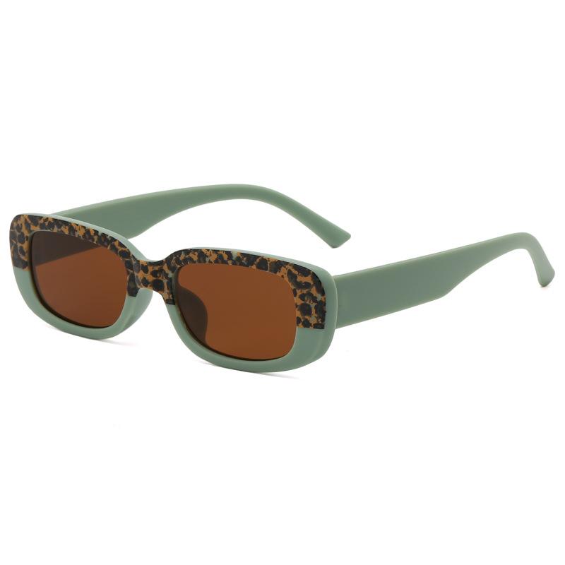 

Детский футляр для солнцезащитных очков, персонализированный, с леопардовым принтом, в цветовой гамме, анти-ультрафиолетовые очки, трендовые солнцезащитные очки, источник зелёный