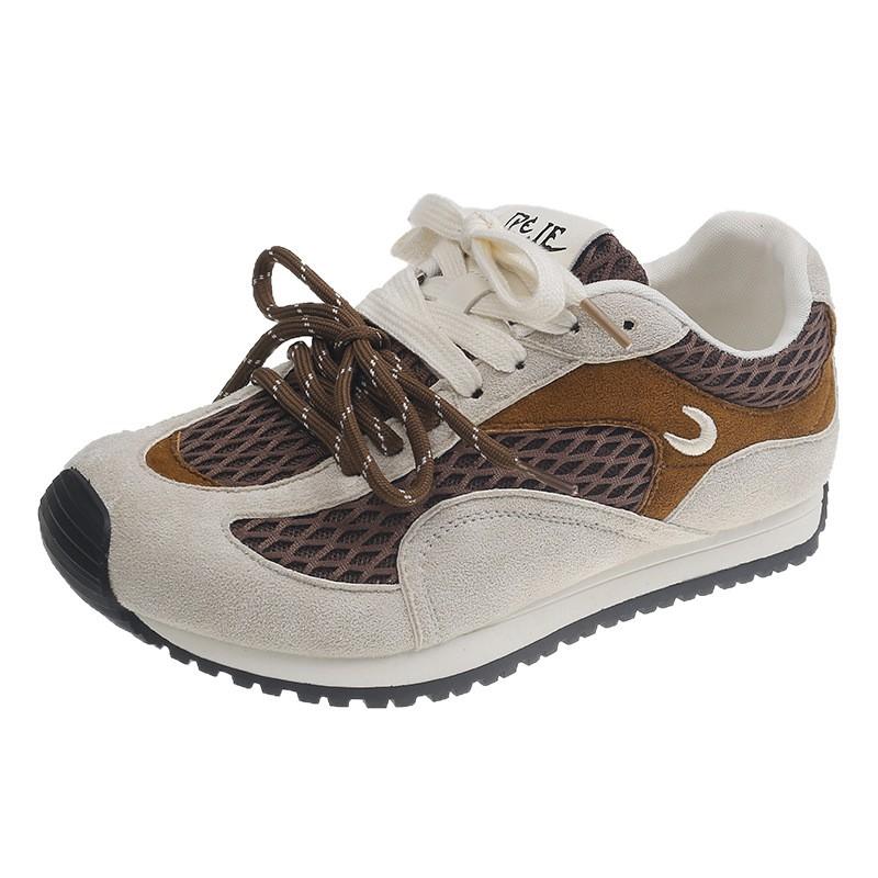 2025 autumn new Korean version of versatile platform German training shoes women's Forrest Gump shoes lightweight outdoor leisure sports running shoes