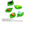 5 Pcs Mini Green Leaf Insect Figurine Tiny Ladybug Bee Worm Ornament for Car Interior Office Desk Decor Fairy Garden Micro Landscape