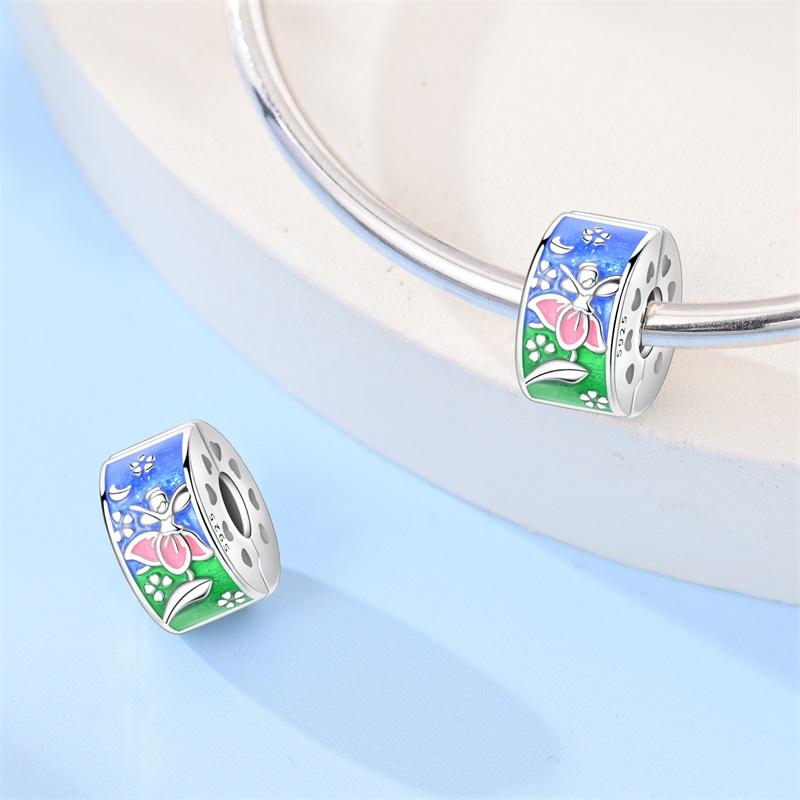 Copper Colorful Tree Of Life Family Pendant Charms Beads Fit Bracelets Diy Party Decoration Gifts Jewelry Accessory