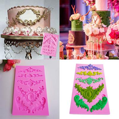 Stampo in Silicone Fiore Barocco per Fondant Decorazione Torta Sugarcraft Cottura Stampo Fai da Te