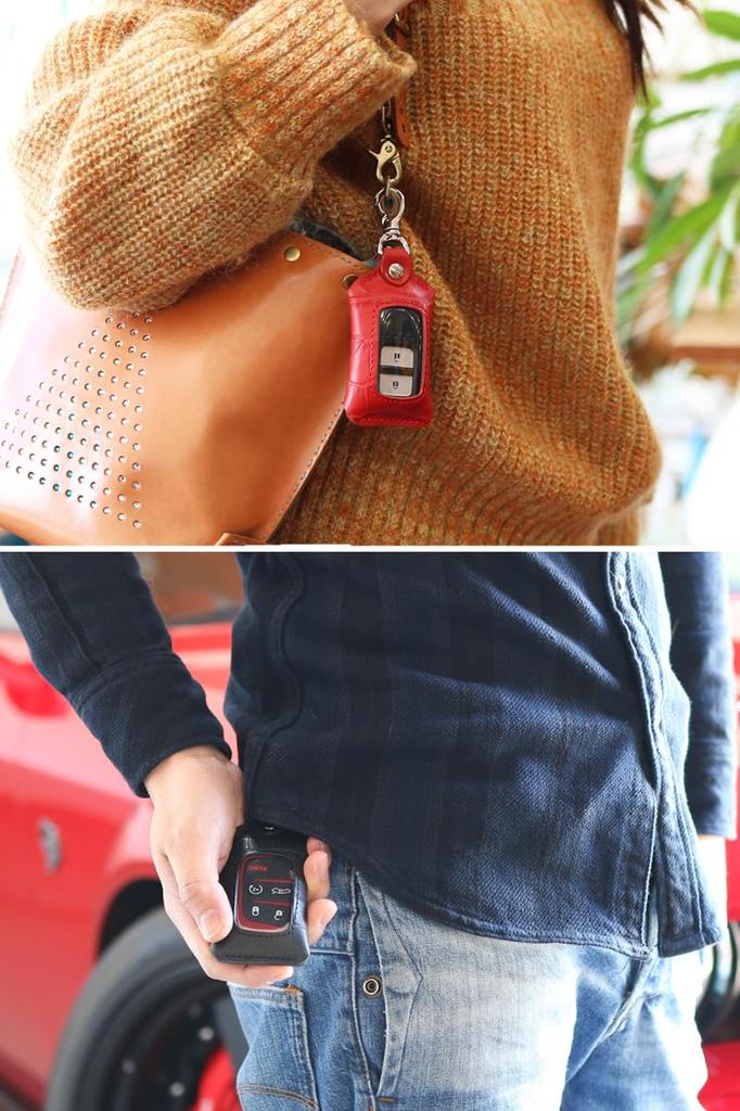Small Tochigi Camel Smart Key Case with Clear Fits Almost All Smart Keyless Accessory Key Entry Door Home Sankyo Genuine Made in Japan Ricky's Window,