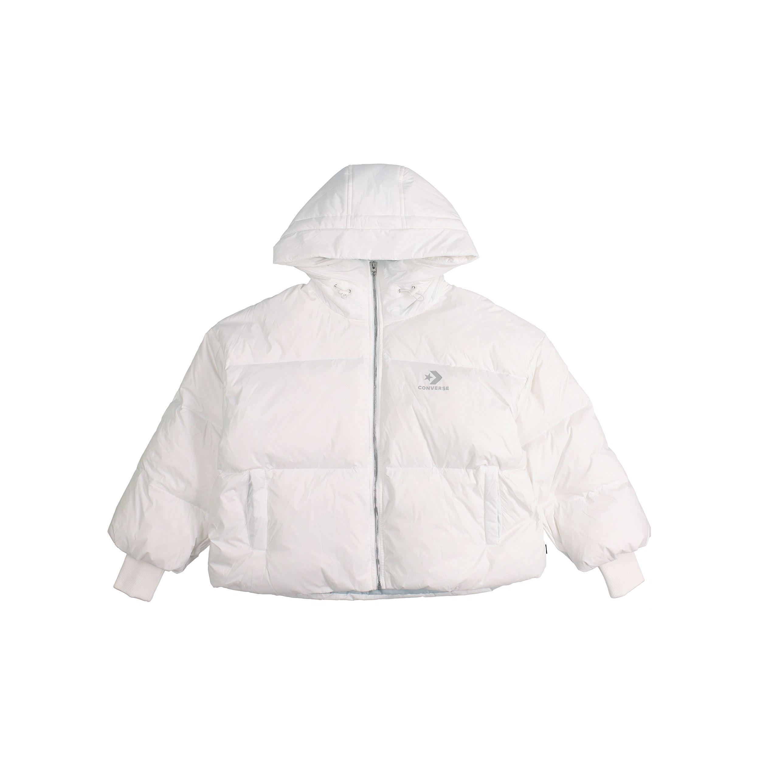 

Converse Sporty Короткий пуховик с капюшоном Женская Верхняя одежда Белый 10019326-A01