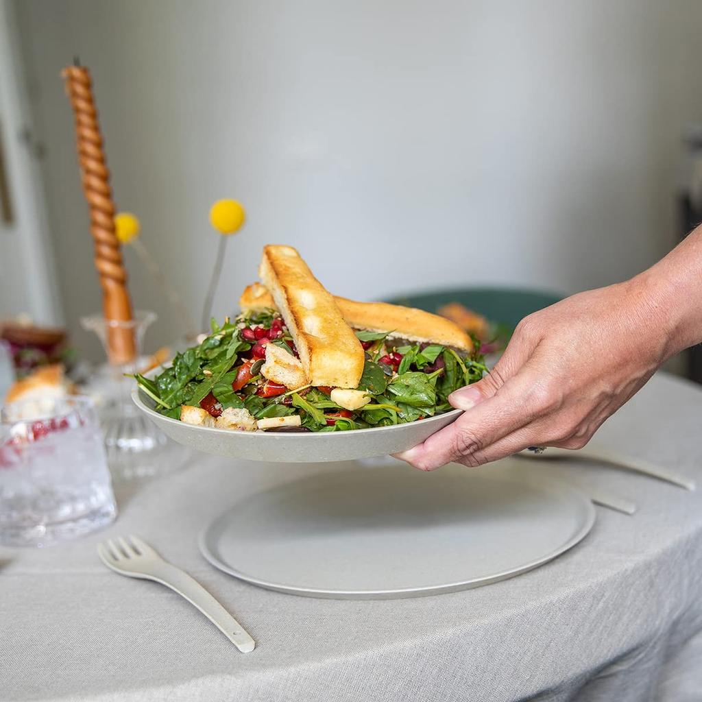 CONNECT Set of by Made from Recycled Plastic for Outdoor Durable and These Plates Are Perfect for and and Perfect As a Gift or Kitchen Plates, 20.5cm,