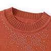 Elegant Autumn/Winter Knit Cardigan for Middle-aged and Elderly Women - Embroidered Stylish Sweater