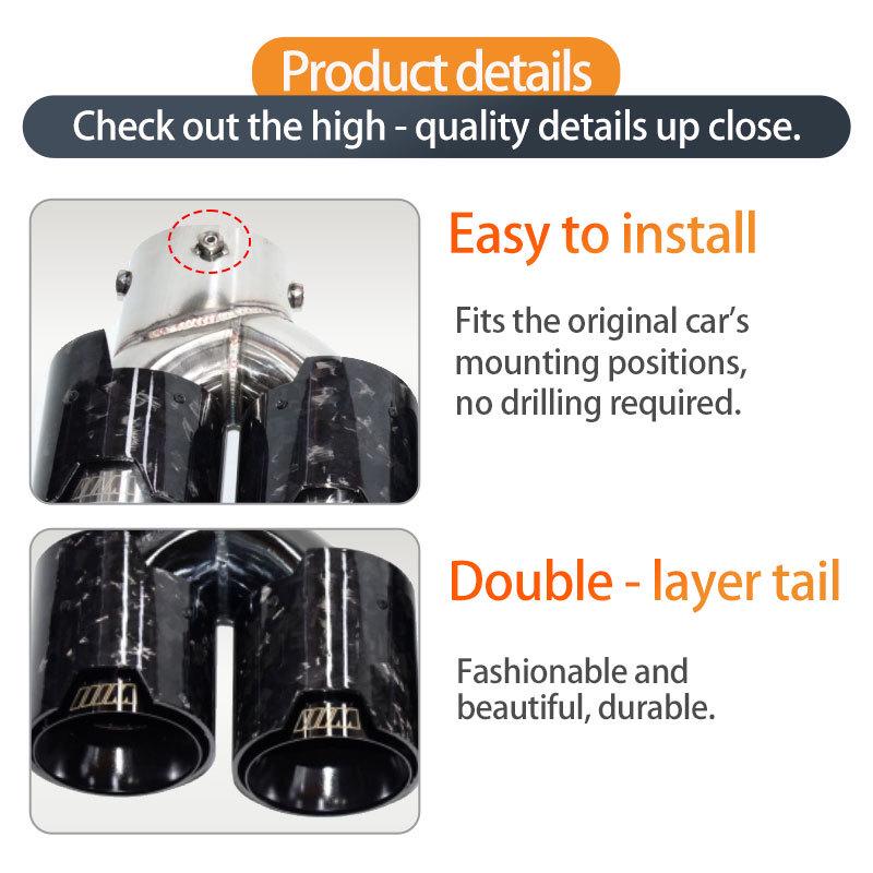 Carbon Fiber Exhaust Tailpipe for BMW M240i, 330i, M340i, M440i