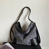 Leopard Print Commuter Tote Bag Women's Large Capacity Autumn and Winter Shoulder Messenger Bag Multi-functional Backpack