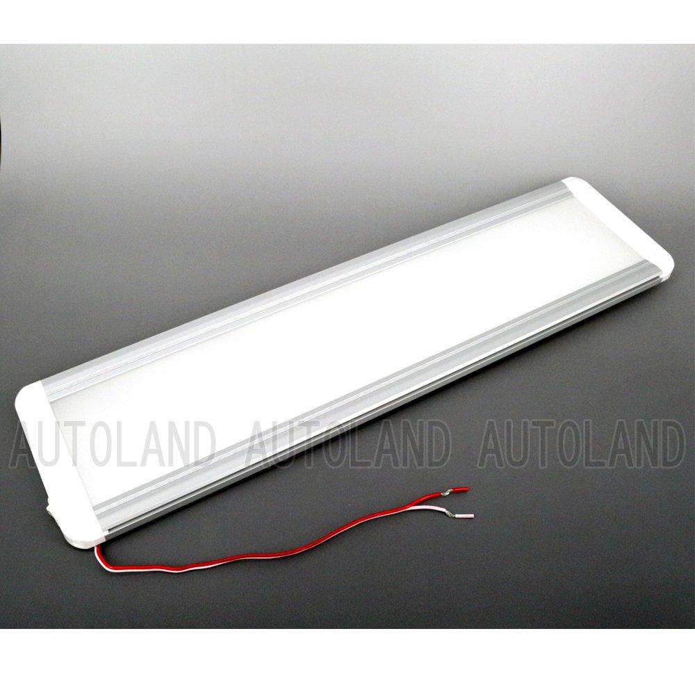 ALTEED LED Interior 45cm Extra Interior Lamp for Cars Light, Long, White, Full-Brightness Panel, 12V/24V,