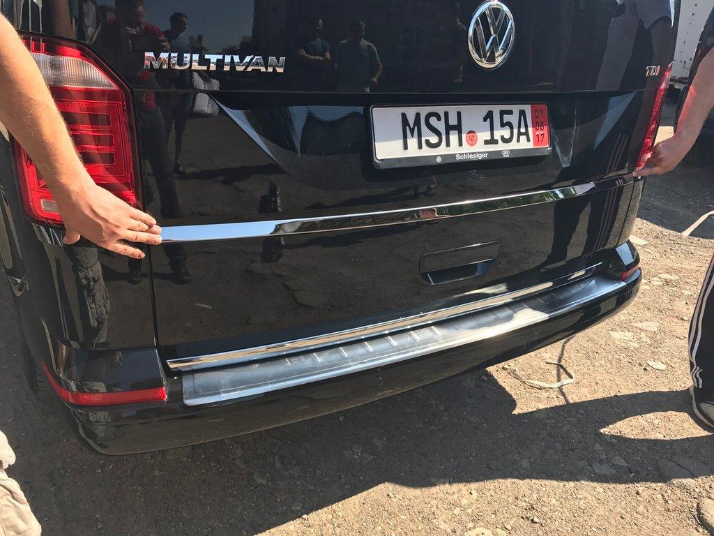 Планка под номером (нерж) Carmos - Турецкая сталь для Volkswagen T6