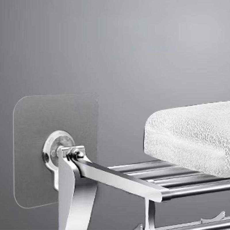 10Pcs  White Adhesive Hooks Without Tool Installation Functional Bathroom Kitchen Organizers for Small Space Livings