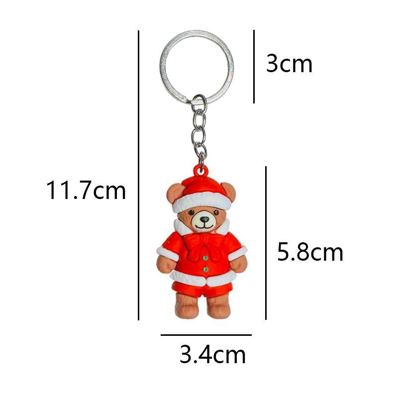 Jule-nøkkelring Tegneserie Teddybjørn Anheng Kjøpesenter Høytidsarrangement Dekorasjon Jul Bank Selskap Liten Gave