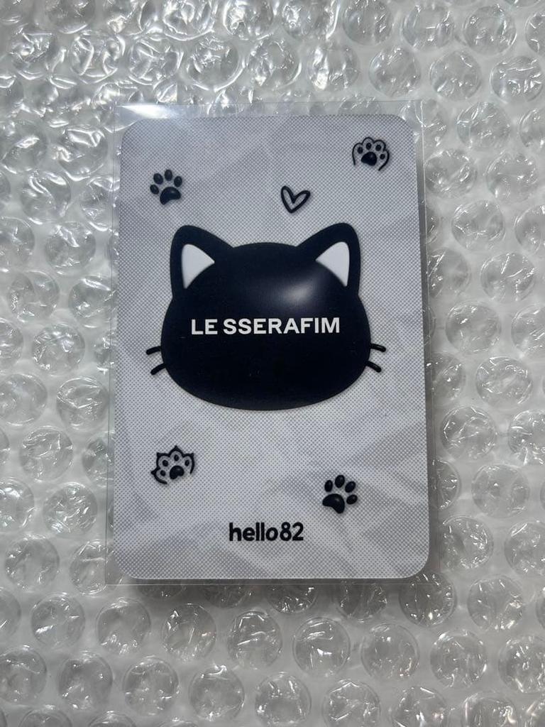 [USED] LESSERAFIM hello82 Chaewon spaghetti trading card