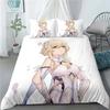New Anime Genshin Impact 3D Bedding Set Duvet Cover Sheet Printed Bed Set Pillowcase Bed Full Queen King Size Comforter Bedroom