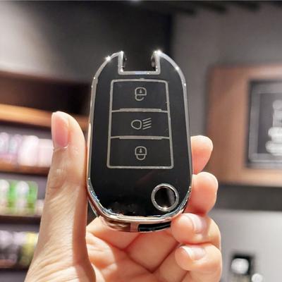 Autoschlüsselhülle Abdeckung Skin Halter Schlüsselanhänger Für Peugeot 208 308 408 508 2008 3008 4008 Für Citroen C4 Cactus Picasso C4L C5 C5