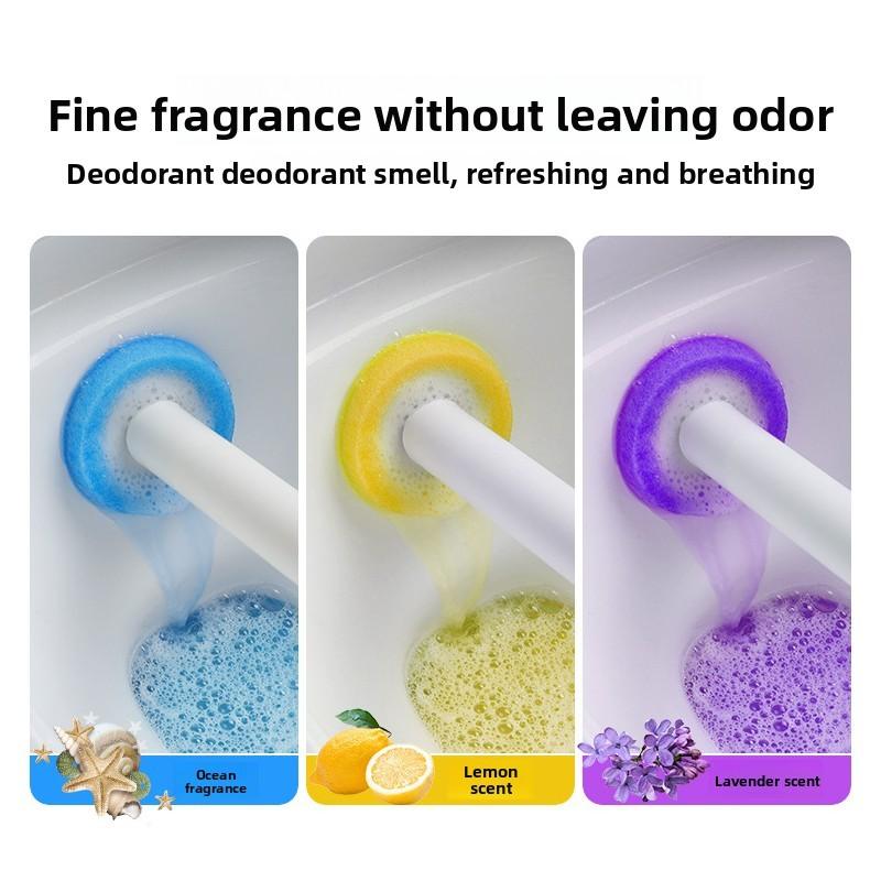 Sponge Disposable Household Toilet Brush Replacement Heads With Fragrance Set